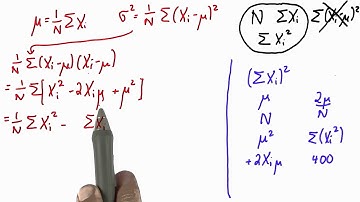 Alternate Formula 2 Solution - Intro to Statistics