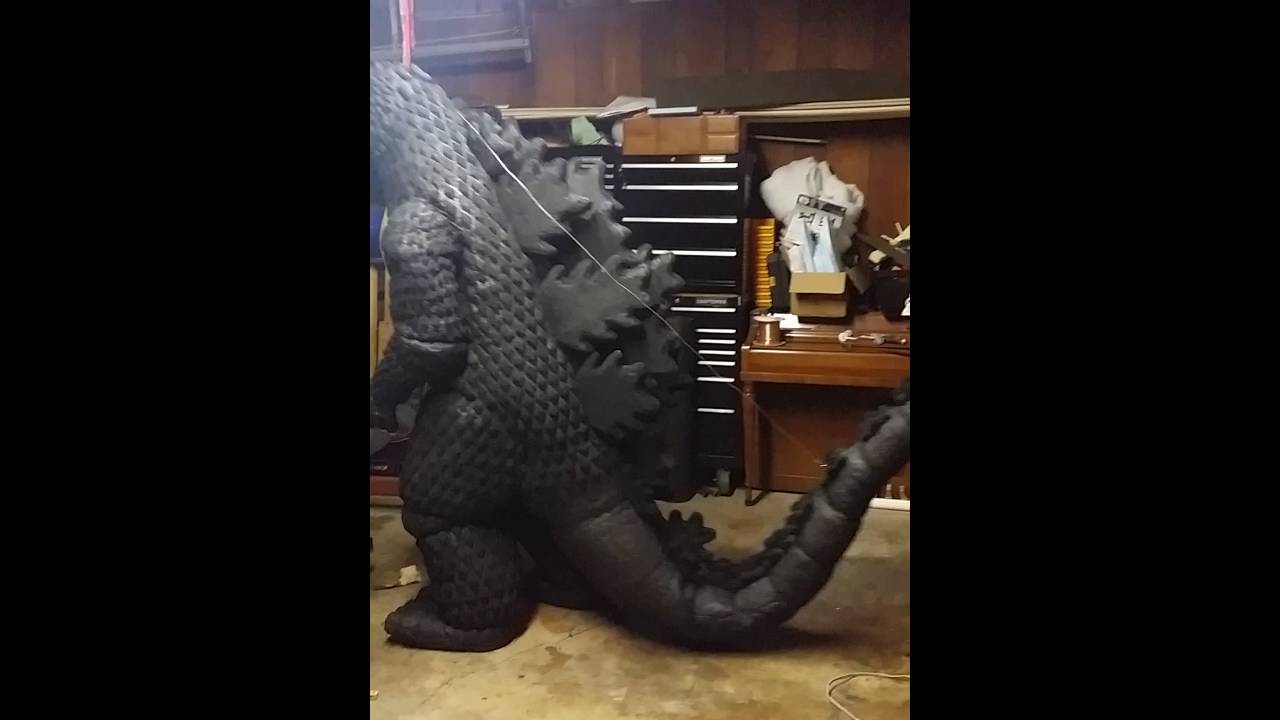 Godzilla suit test 3 YouTube
