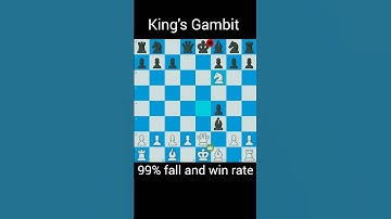 Kings gambit checkmate in 7 moves #chess #shorts #chessedit #gothamchess #chessrush