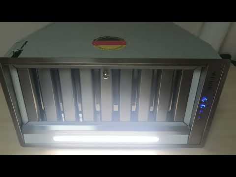 Мощная полновстраиваемая кухонная вытяжка WEILOR PPE 5265 SS 1250 LED, нержавеющая сталь, ширина 51,7 см