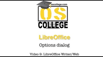 LibreOffice: Options dialog - LibreOffice Writer/Web section