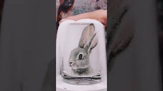I draw Rabbit 🐰 with SAND ⏳ #fallinginsand