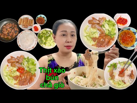 Cách làm tại nhà món bún thịt xào cuộn chả ram ăn kèm nước mắm chua ngọt ngon hơn quán 2023 mới nhất Cách làm tại nhà món bún thịt xào cuộn chả ram ăn kèm nước mắm chua ngọt ngon hơn quán 2023 mới nhất