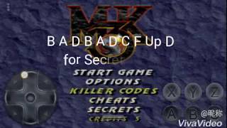 Mortal Kombat 3 Secret Codes