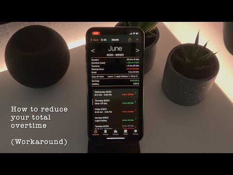 How to reduce total overtime | (Workaround) | FlexLog - Work Time Tracker