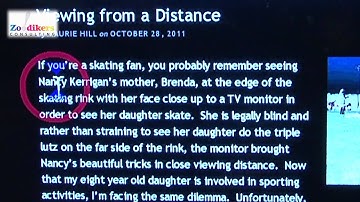 Demonstration of ZoomText 10 - New Features & Benefits