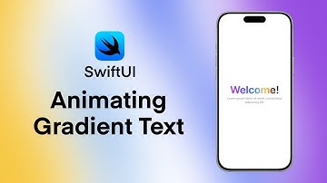 SwiftUI Animated Gradient Text Effect | Sliding Gradient Text Animation