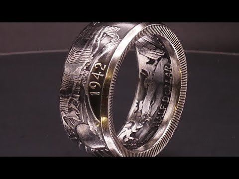 John F. Kennedy Silver Half Dollar Coin Ring (1964) | Chesley Jewelry LLC