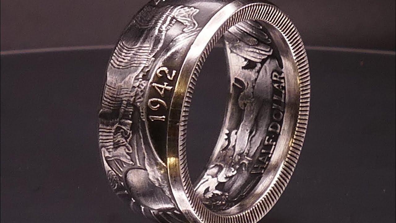 architectural Greek Revival 14k gold and silver coin Ring — One Good Eye  Silver