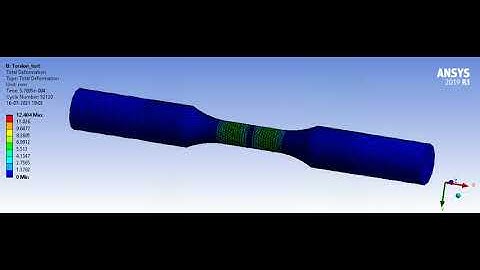 Explicit Dynamics Deformation analysis of Tensile Test
