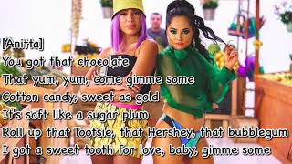 Anitta With Becky G - Banana （Letra, Lyric）