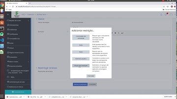 Como restringir o acesso a uma atividade, recurso ou tópico dentro de uma disciplina/curso no Moodle