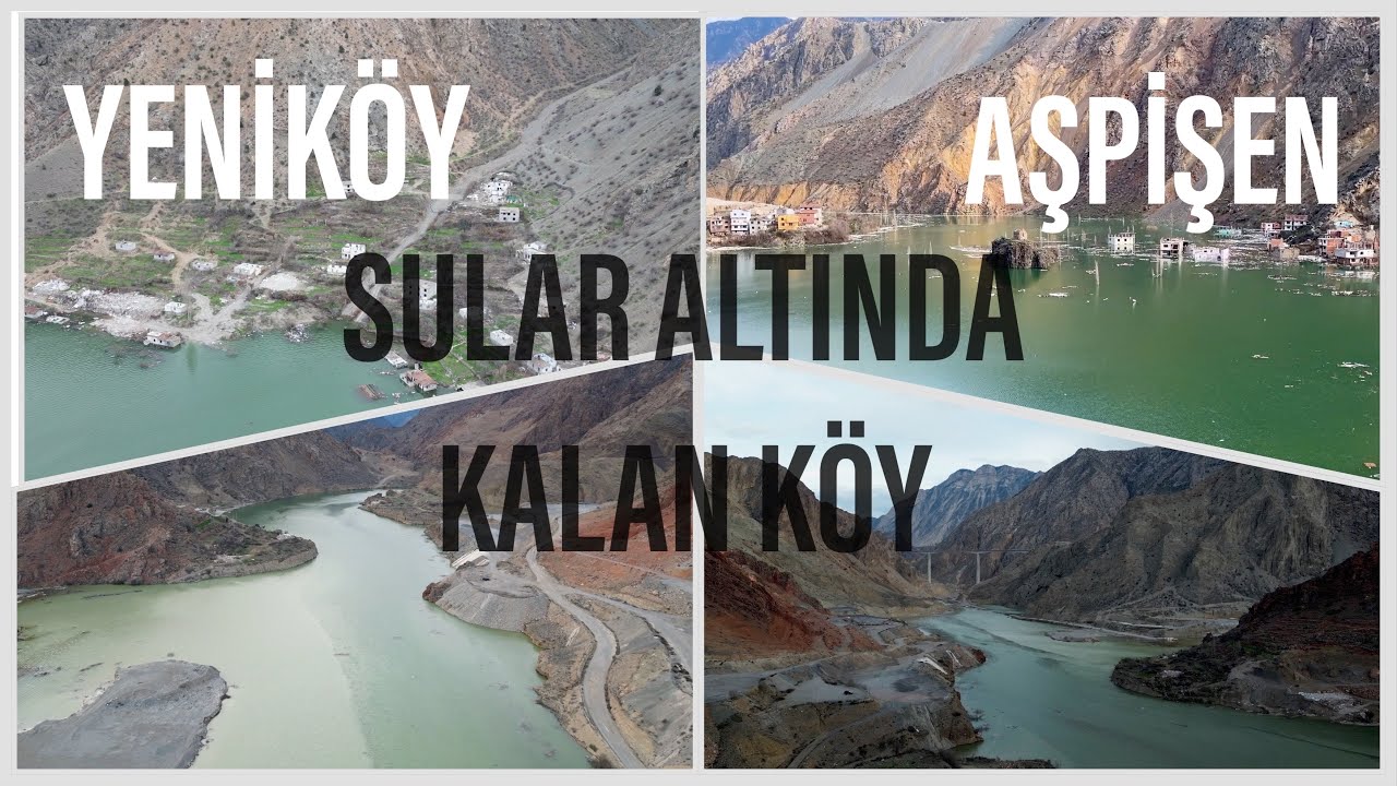 YENİKÖY VE KINALIÇAM KÖYLERİNİ DRONE İLE GÖRÜNTÜLEDİK/ YUSUFELİ BARAJI SU SEVİYESİ/ 24 MART