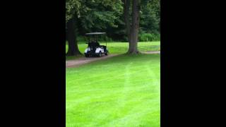 Olivia driving the golf cart(2)