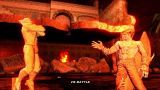 Tekken 6 - Heihachi Mishima Beaten And Choked By Devil Jin - Gyaku Ryona Male On Male Oriented