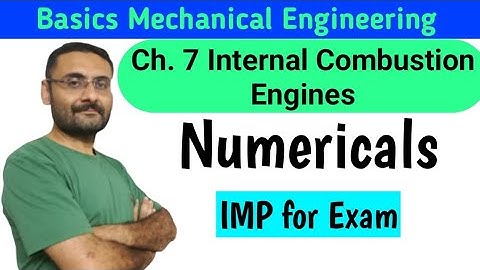 IC engine | Best Numericals | Basic Mechanical Engineering