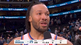 Jalen Brunson Describes Thrilling Win Vs. Mavericks As Chaos Nba On Espn