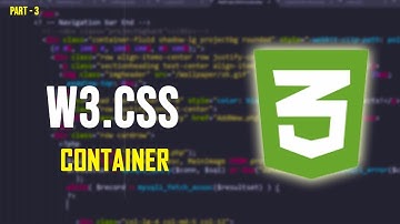 W3.CSS Beginners Tutorial – W3.CSS – CONTAINER.