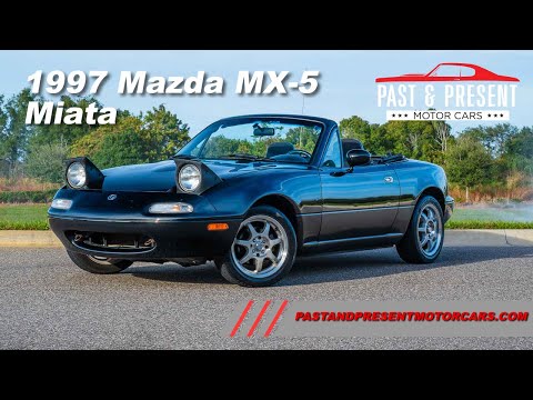 1997 Mazda Miata 1.8 Black Black 5sp MT CV 735343 - YouTube
