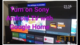 Control your sony android tv chromecast built in with google home
voice commands. read this for instructions: all you need is and ifttt,
change s...