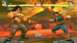 HUGO VS T.HAWK | CPU VS CPU Ultra Street Fighter IV  (Hardest AI)