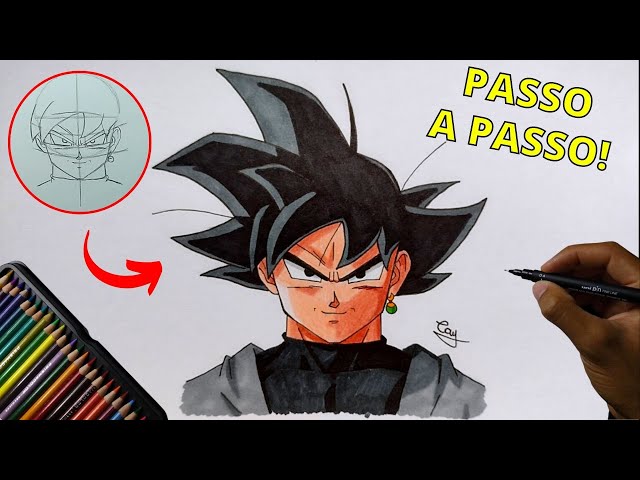 Como Desenhar o Goku Instinto Superior Completo ( Dragon Ball Super )  REFAZENDO TUTORIAL ANTIGO 