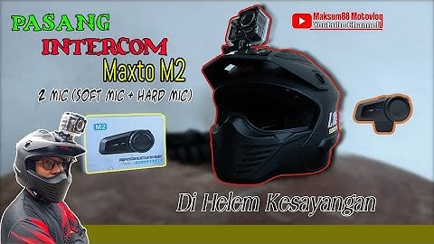 Tutorial Pasang Intercom Maxto M2 di Helm Half Face & Full Face | #Motovlog #Maxto #M2 #Intercom