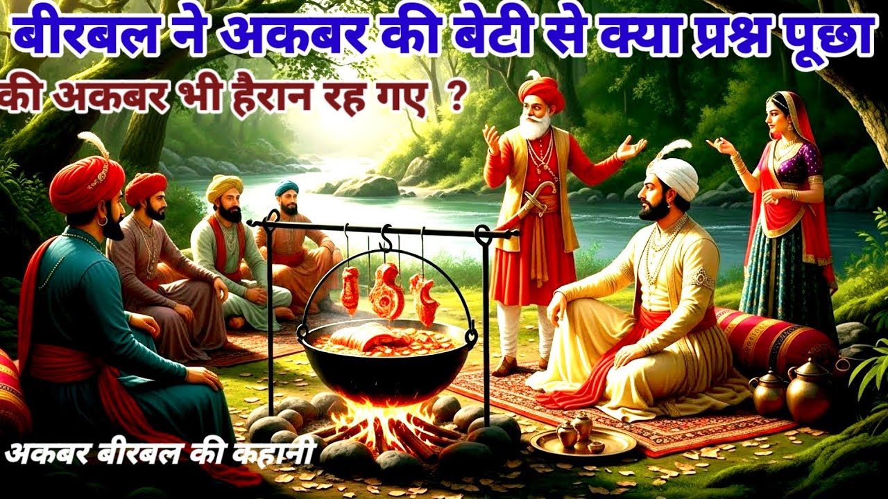 बीरबल ने अकबर की बेटी से क्या प्रश्न पूछा कि अकबर भी हैरान रह गए  ? Birbal ki Hindi kahani 