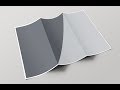 Tri fold brochure mockup design tutorial in Photoshop