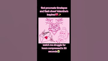 valentines procreate timelapse💖 #tattooart #procreate #tattoo #tattooflash