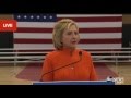 Clinton pulls plug on reporter over server questions with a cloth or something
