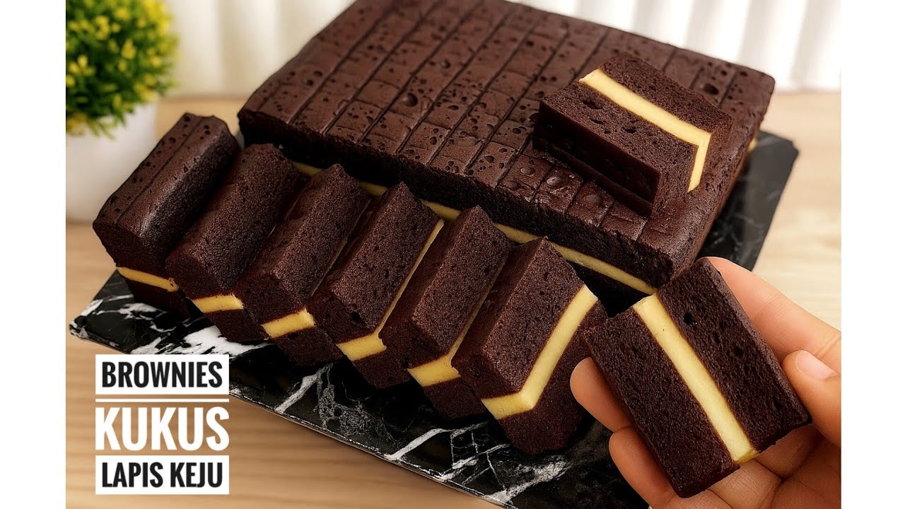 Brownies Kukus Lapis Keju