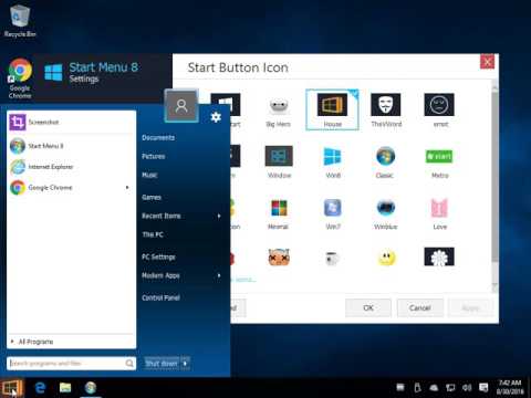 Using Start Menu 8 for Windows 8 & Windows 10