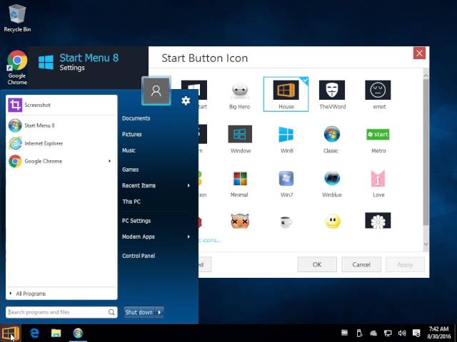 IObit Start Menu 8 Pro - отключение меню пуск в Windows 8 v.6.0.0.2 ...