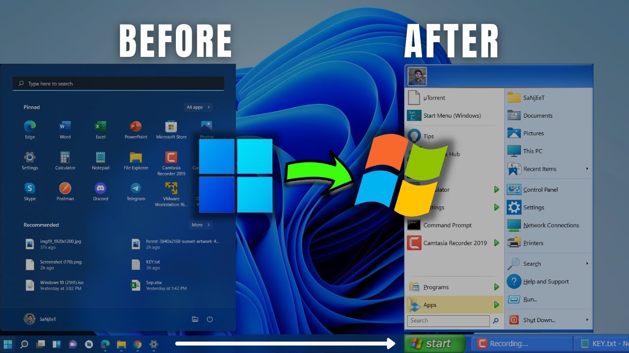 How do I make Windows 11 look retro?