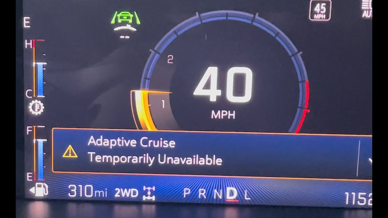Diagnostic Warning Signs of Hardware Failure - Gmc Adaptive Cruise Control Temporarily Unavailable