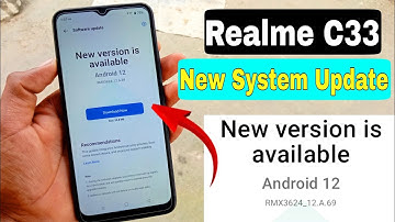 Realme C33 New System Update Version RMX3624_12.A.69