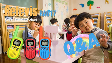Retevis RA617 Kids Walkie Talkie Q&A