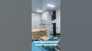 Unmanned workshop  Robot palletizing😎   #palletizer #roboticpalletizer #manufacturing #palletizing