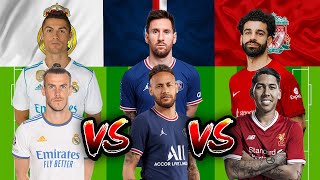 Ronaldo & Bale 🆚 Messi & Neymar 🆚 Salah & Firmino 🔥💪😲 (3Vs3)