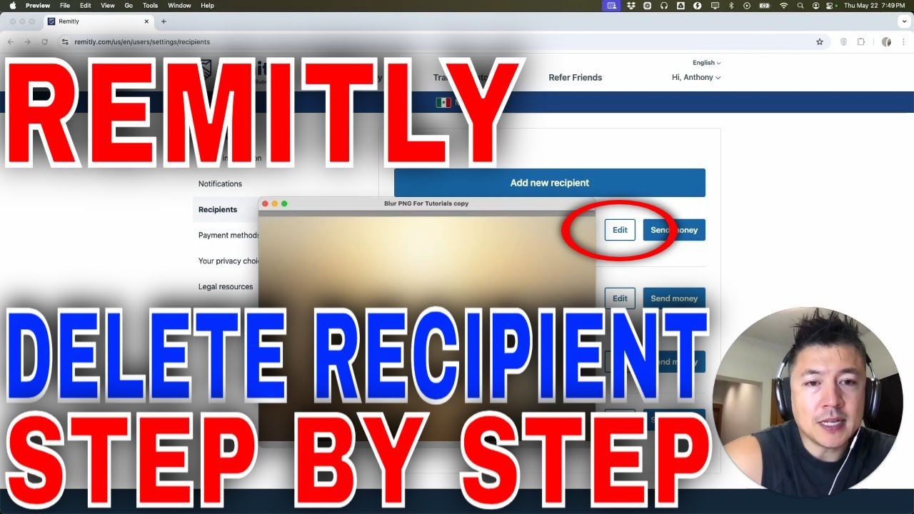 How To Delete Recipient From Remitly🔴 - YouTube