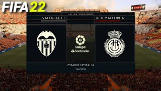 FIFA 22 - Valencia CF vs RCD Mallorca - La Liga Santander | PS4