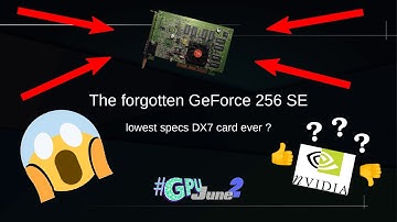 The forgotten GeForce256 SE : lowest specs DX7 card ever ? #GPUJune2