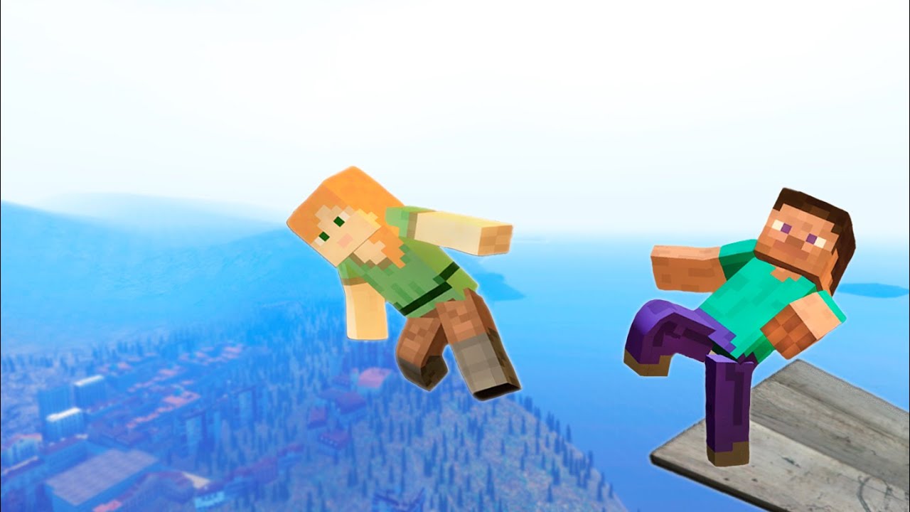MINECRAFT: Ragdolls & Epic Falls #13 [GMOD] - YouTube