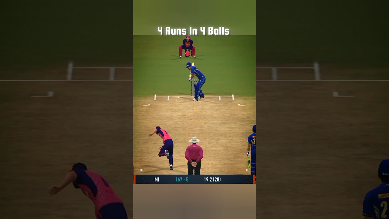 Last Over Thriller !! MI vs RR