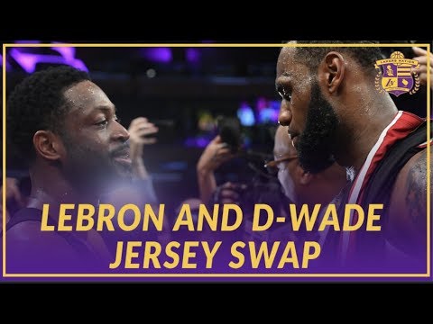 Lakers Highlights: LeBron James & Dwyane Wade Swap Jerseys After Their Last Game Against Each Other