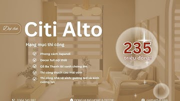 235 triệu nội thất phong cách JAPANDI 2PN chung cư CITI ALTO Cát Lái, Quận 2 cũ| full decor