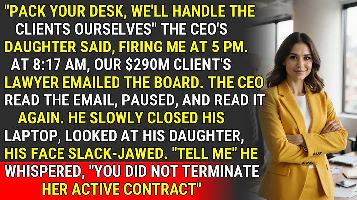 Fired by CEO's Daughter, I Used a Contract Clause to Claim the $290M Client ♟️ | #CorporateCheckmate