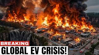 Unbelievable Footage Of The Worlds Biggest Ev Fire  Billions In Damages Global Ev Crisis Begins