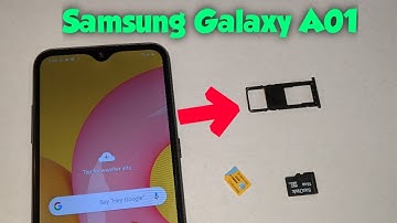 Samsung Galaxy A01 how to insert and remove Sim card / SD card